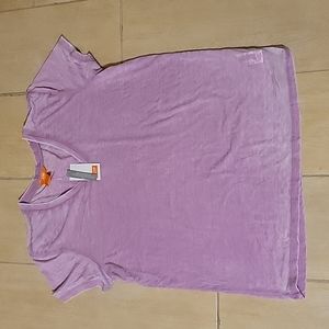 NWT Joe Fresh Purple/ White V neck T-shirt
